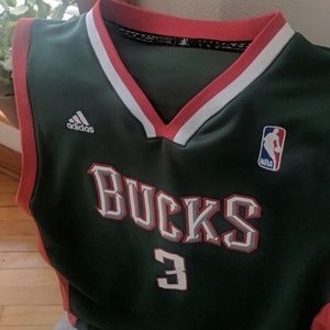 Adidas NBA Bucks Green Basketball Jersey Sz L